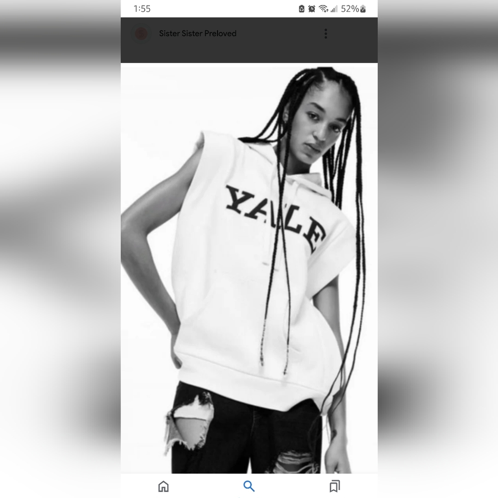 Zara Yale sleeveless hoodie